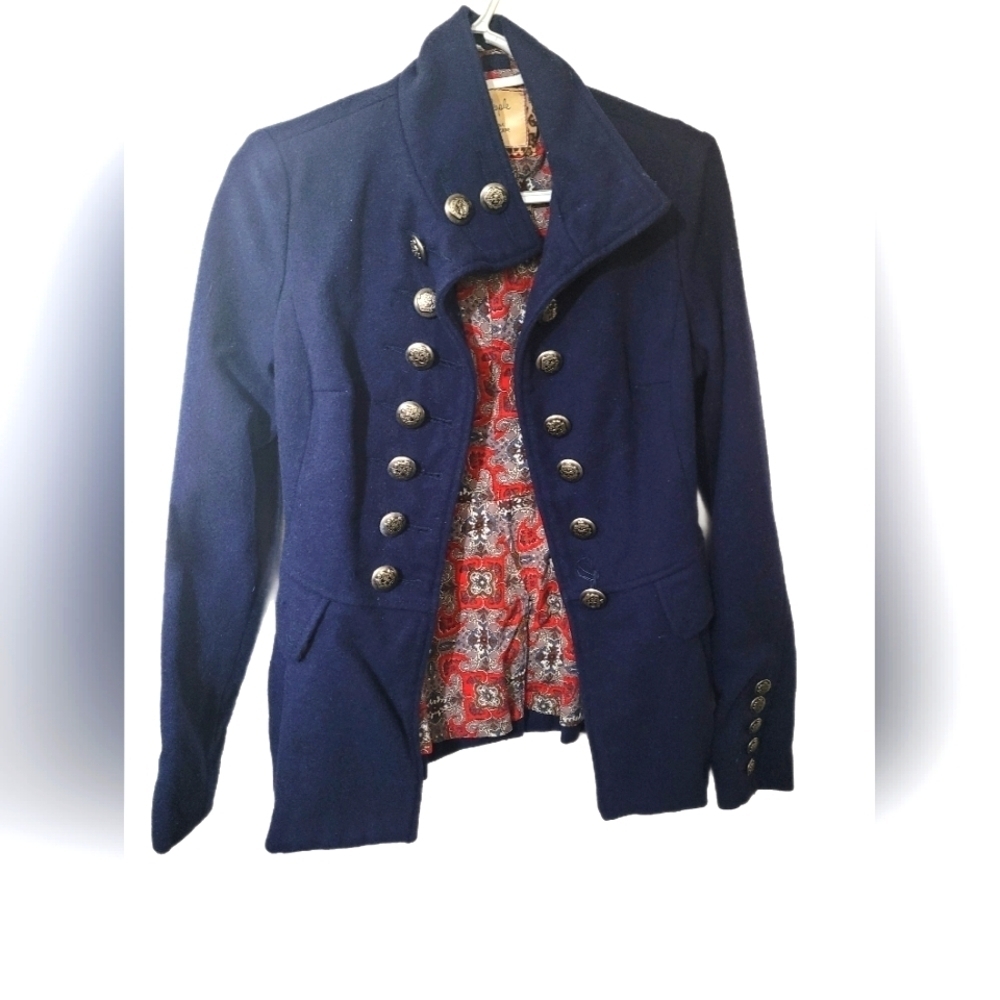 Free People Button Down Jack SZ 2